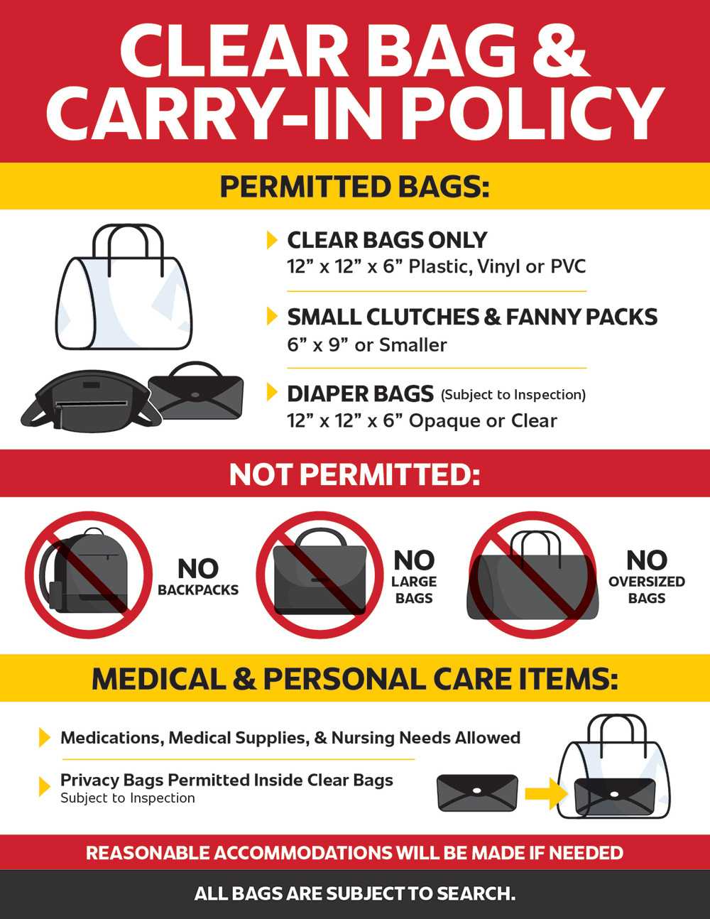 Summerfest Bag Policy