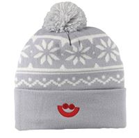 Picture of Silver Snowflake Knit Beanie
