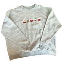 Picture of Heather Grey Holiday Crewneck