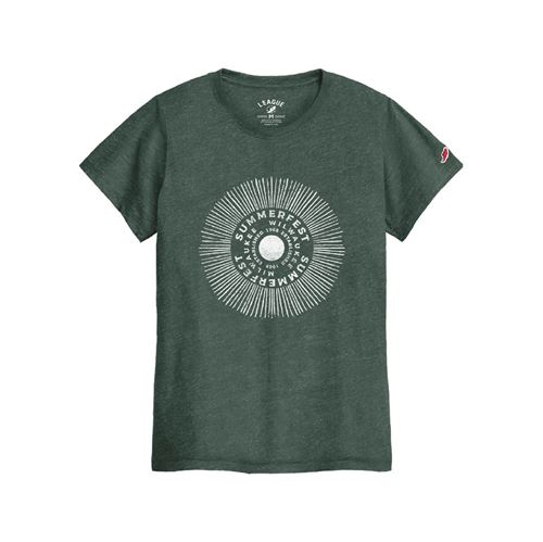 Picture of League Ladies Heather Green Tee