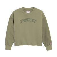 Picture of Women's Moss Green Reverse Crew