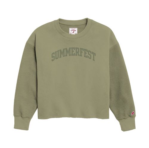 Picture of Women's Moss Green Reverse Crew
