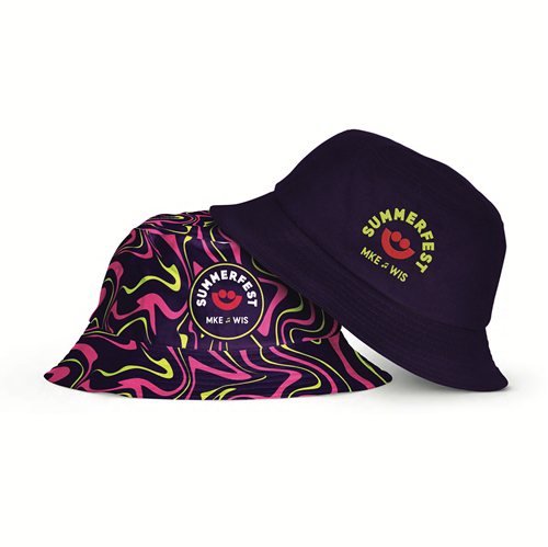 Picture of Reversible Bucket Hat: Purple
