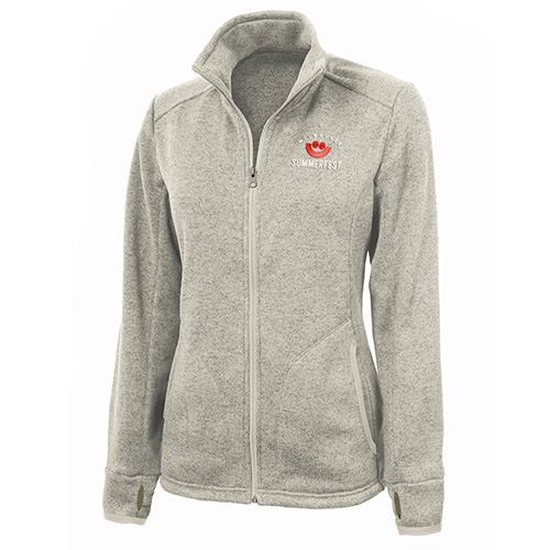 Picture of Women's Charles River Heathered Fleece Full Zip