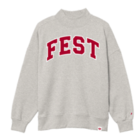 Picture of Women's Grey FEST Mock Crewneck